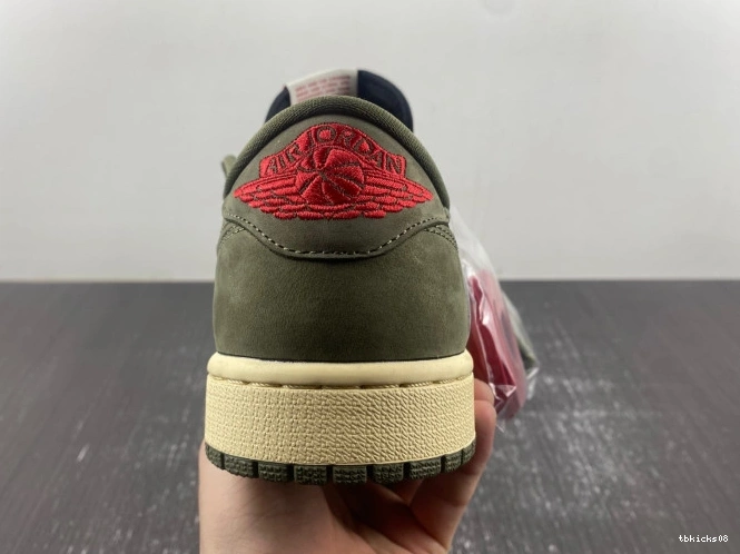 Rep TBkick OLIVE' SCOTT SP 'BLACK X 1 DM7866-002 OG TRAVIS AIR JORDAN LOW 0811